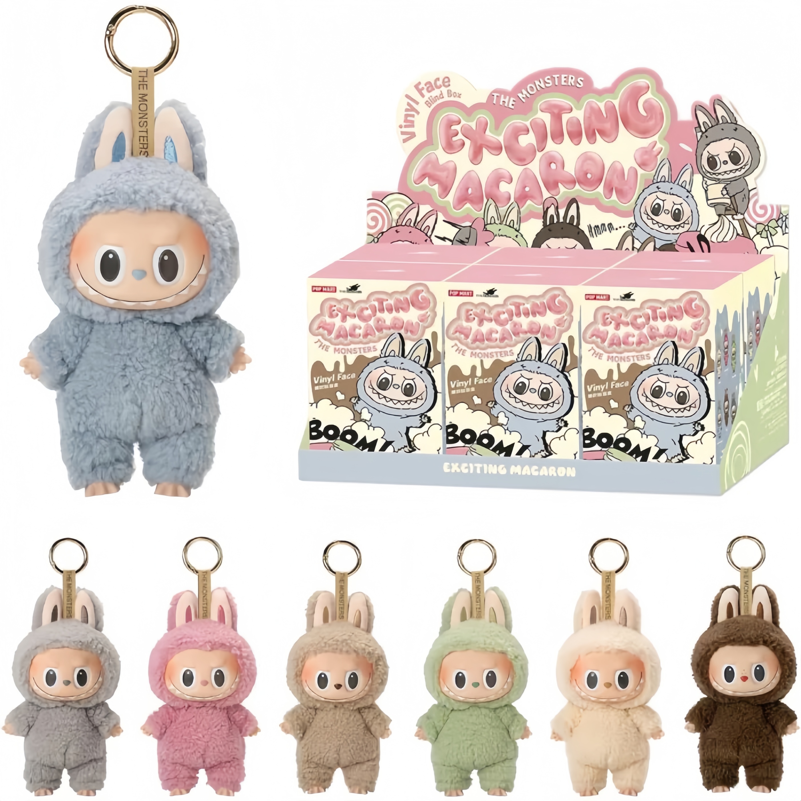 6 PCS（全種セット）】LABUBUモンスターズ わくわくマカロン